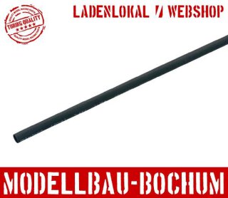 (3,69 EUR/1m) Schrumpfschlauch 2,4mm 25cm (PolyOlefin) schwarz -Meterware