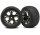 Traxxas Reifen verklebt auf Felge chrome/schwarz 3770A