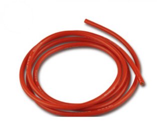 Yuki Model 600164 Silikonkabel rot 1m 14 AWG 2,5qmm