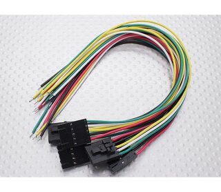 mobo-racing 5 Pin Molex Stecker Verbindungskabel - geeigent für FatShark 1 Stück