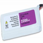 SLS XTRON Lipo Akku 2200mAh 2S 7,4V 30C+60C TRX mit Traxxas Stecker passen in 1/16