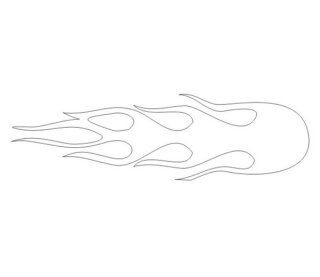 mobo-racing RC-Aufkleber Decal Sticker Tribal 05 - geplottet weiß