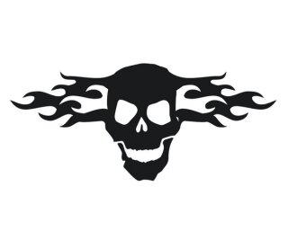 mobo-racing RC-Aufkleber Decal Sticker Totenkopf 04 - geplottet