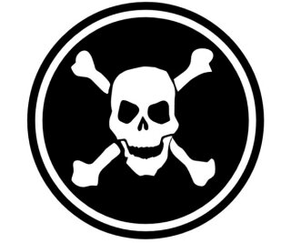 mobo-racing RC-Aufkleber Decal Sticker Totenkopf 05 - geplottet