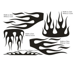 mobo-racing RC-Aufkleber Decal Sticker Tribal 07 - geplottet