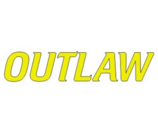 mobo-racing RC-Aufkleber Decal Sticker "OUTLAW" - geplottet gelb