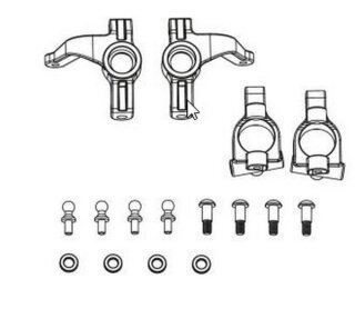 Carson 405354 X10EB Lenkhebel + Achsschenkel 500405354