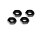 Arrma AR310449 Aluminium Radmutter 17mm (black) 4Stk ARAC9763