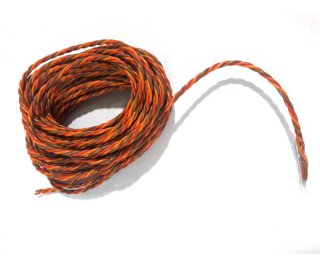 Servokabel 0,5m PVC 3-adrig verdrillt 0,3mm² z.B. für Graupner