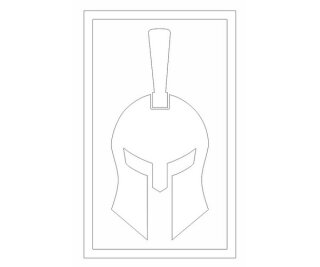 mobo-racing RC-Aufkleber Decal Sticker Spartan Zenturio M - geplottet weiß