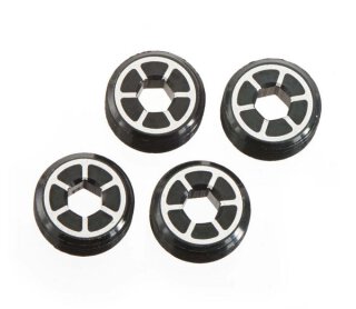 Team Durango TD330651 Aluminium Front Hub Nut (Blac