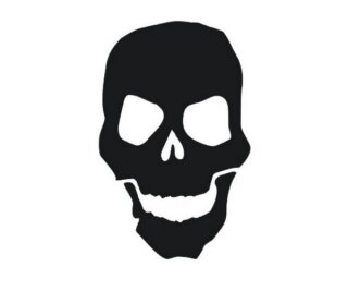 mobo-racing RC-Aufkleber Decal Sticker Totenkopf 06 - geplottet matt schwarz