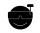 mobo-racing RC-Aufkleber Decal Sticker FPV Smiley M - geplottet matt schwarz