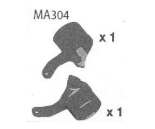 Amewi MA304 Blue Steer Block L&R AM10SC Lenkhebel