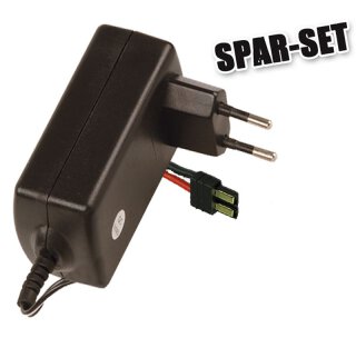 Stecker-Lader 230V NiMH/NiCd für 4-8 Zellen inkl. Traxxas-Adapter