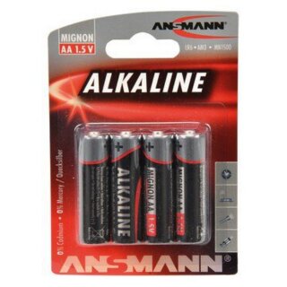 Carson 609043 Alkaline-Batterie Set Mignon AA 1,5V 4-Stück 500609043