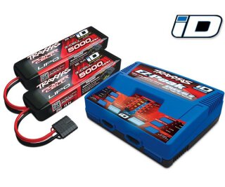 Traxxas 2990GX EZ-Peak-Plus DUAL Lader 2972GX + 2x 3S 11,1V 5000mAh LiPo-Akku 2872X