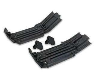Traxxas X-MAXX Skidplate, vorn (1), hinten (1) Gummi-Aufprall-Dämpfer (2) 7744