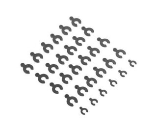 Arrma AR330366 Distanzscheibe Set, Kunststoff NERO ARAC3850