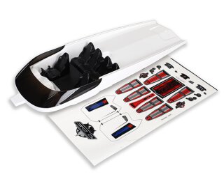 Traxxas 5765 Luke weiß, ohne Grafik, montiert für Spartan/DCB M41 Boot