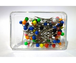 Aeronaut 785501 Stecknadeln in Dose 80 St. Buntkopf