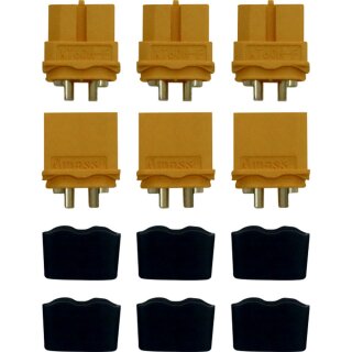 Amass AM-629-3P Goldkontakt - XT60H - 3 Paare XT-60