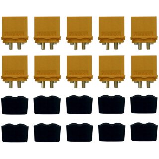 Amass AM-629-10M Goldkontakt - XT60H - 10 Stecker XT-60