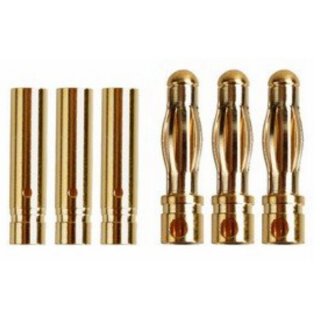 Amass AM-605-3P Goldkontakt - Ø4,0mm - 3 Paare