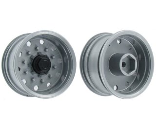 Carson 907026 1:14 Aufliegerfelge Breitreif.Silber (2) 500907026