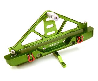 Integy CNC Alu Scale Rear Bumper Axial SCX-10 Crawler - 43mm Mount C26843GREEN