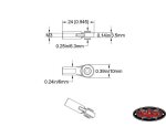 RC4WD RC4ZS0399 M3 Medium Straight Plastic Rod End (20x)