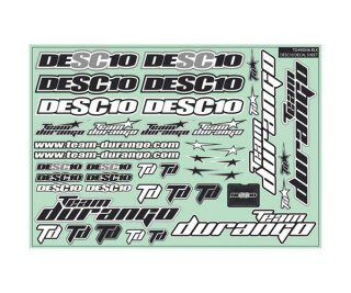 Team Durango TD490046 DESC10 DECAL SHEET