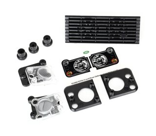 Traxxas 8013 Land Rover Defender Kühlergrill inkl. Halter (3) und Scheinwerfergehäuse