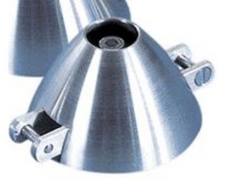 Simprop 1066617 Aluminium-Spinner Turbo 40x8x5mm