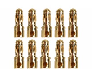 Amass AM-604-10M Goldkontakt - Ø3,5mm - 10 Stecker