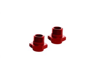 Arrma AR310484 Aluminium Sechskant-Radmitnehmer 17,6mm (rot) (2Stk) ARAC9416