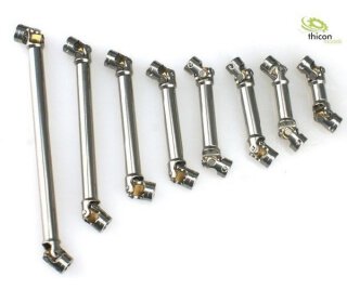thicon 50046 1:14 Kardanwelle Edelstahl 92-122mm mit 5mm Bohrungen