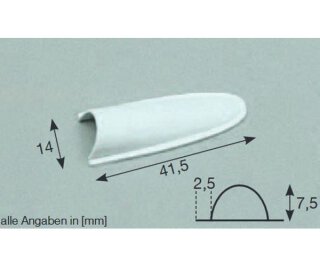 Simprop 0508519 Abdeckung 14x41,5mm (4stk.)