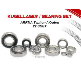 mobo-racing Kugellager Set Kunststoffdichtung Arrma Typhon AR106013 / AR106028