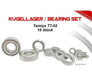 mobo-racing Kugellager Set mit Metalldichtung für Tamiya TT-02 Chassis