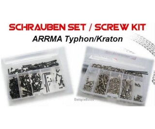 mobo-racing Edelstahl-Schrauben-Set für den ARRMA Typhon AR106013 / AR106028