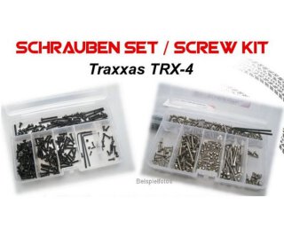 mobo-racing Edelstahl-Schrauben-Set für Traxxas TRX-4 Land Rover 82056-4 TRX4