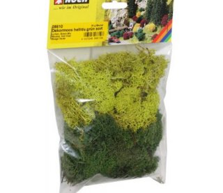 NOCH 08610 Dekormoos, hell-und dunkelgrün,sortiert 35g