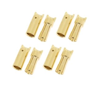 Revtec GF-1000-010 Steckverbinder 5.5mm Goldkontakten Stecker + Buchse 4 Paare