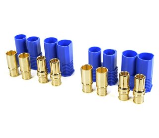 Revtec GF-1023-001 Steckverbinder EC-8 Goldkontakten Stecker + Buchse 2 Paare