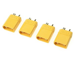 Revtec GF-1030-002 Steckverbinder XT-30 Goldkontakten Stecker 4 St