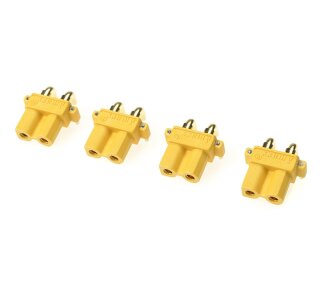 Revtec GF-1031-002 Steckverbinder XT-30PW Goldkontakten Stecker 4 St