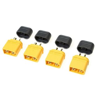 Revtec GF-1040-003 Steckverbinder XT-60 mit kappe Goldkontakten Buchse 4 St