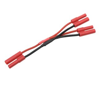 Revtec GF-1320-121 Power V-Kabel Parallel 4.0mm Gold Stecker 14AWG Silikon Kabel 12cm 1 St