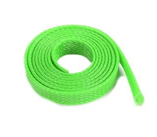Revtec GF-1476-024 Kabel-Schutzhülse Geflochten 8mm Neon Grün 1m